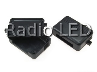 Корпус пластмассовый черный  90х65х32мм с пазом 10х54мм (материал - полистирол)