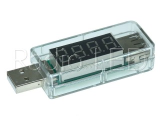 USB тестер с LED индикатором Charger doctor прямой
