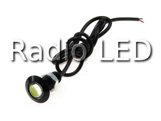 Светодиодная лампа EE215B Глаз орла(Eagle Eye) с гайкой корпус черный