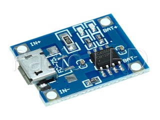 Плата зарядки Li-Ion аккумуляторов USBmicro на TP4056 FC-75 Модуль