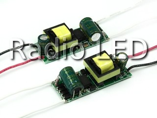 LED драйвер A06 ~220V безкорпусной  8-12x1W-300mA