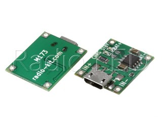 Плата зарядки Li-Ion аккумуляторов USBmicro на TP4056 M173 Модуль