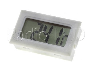 Термометр цифровой ЖКИ TPM-10 белый корпус, датчик внутри