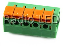 Клемник пружинний крок 5.08мм 142R-05P 5 висновків