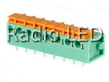 Клемник пружинний крок 5.08мм 142R-08P 8висновків