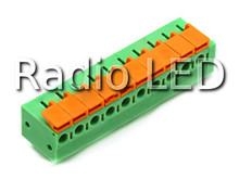 Клемник пружинний крок 5.08мм 142R-10P 10 висновків