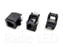 Роз'єм гніздо 8P8C (RJ45) пластик, кутовий