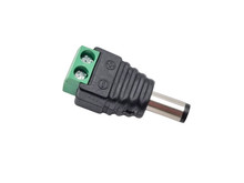 Роз'єм живлення перехідник: клемник(2pin)-DC роз'єм(тато) 5.5-2.5mm D2PM