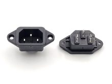 Роз'єм живлення 220V приладове гніздо 3pin "тато" AC-04-14
