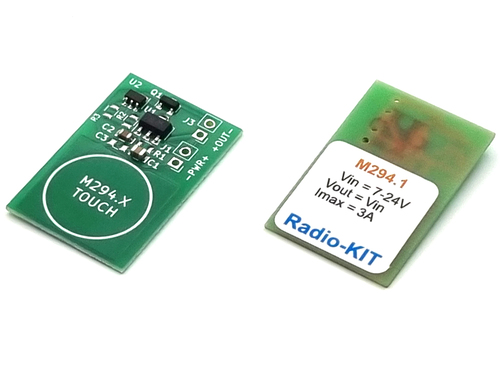 Сенсорная кнопка выключатель  без фиксации 3А/7-24V TouchPad M294.1 Модуль