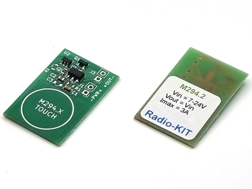 Сенсорная кнопка выключатель  с фиксацией 3А/7-24V TouchPad M294.2 Модуль