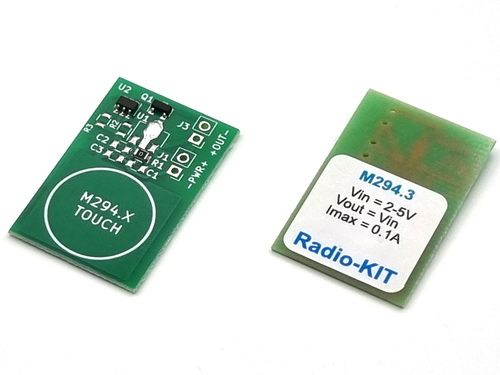 Сенсорная кнопка выключатель  без фиксации 0.1A/2-5V TouchPad M294.3 Модуль