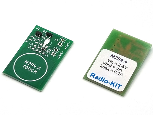 Сенсорная кнопка выключатель  с фиксацией 0.1A/2-5V TouchPad M294.4 Модуль