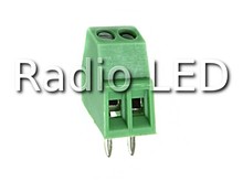Клемник гвинтовий крок 2.54мм 308-02P 2виводу