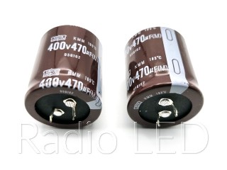 Електролітичний конденсатор 470 мкФ х 400В (розмір 30x40)