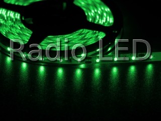 Светодиодная лента 3528  60 LED зеленая 4.0-4.5 Lm/LED IP33