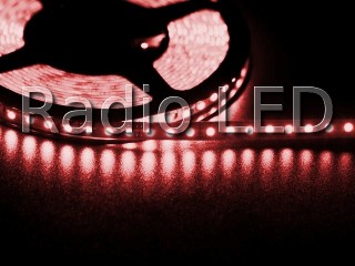 Світлодіодна стрічка 3528 120 LED червона 4.0-4.5 Lm/LED IP33