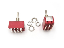 Тумблер 3 положення 4 полюси (ON-OFF-ON) MTS-403