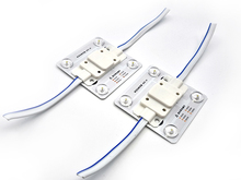 Модуль світлодіодний AC220V 3030 3.5W 65x65мм 4LED з лінзами, холодне світло