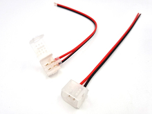 Конектор для LED неону PVC 6x12x25mm 2pin з проводами