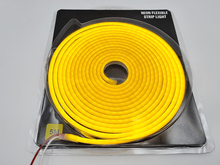 Світлодіодний гнучкий неон PVC LED2835 12V 6x12x25mm жовтий IP65, набір 5 метрів