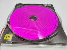 Світлодіодний гнучкий неон PVC LED2835 12V 6x12x25mm фіолетовий IP65, набір 5 метрів