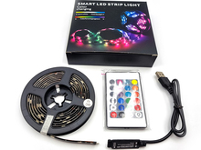 Світлодіодна стрічка 5V 5050 30LED RGB IP65 2 метри в наборі з ІЧ контролером та пультом