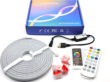Світлодіодний неон 5V 3535 72LED RGB IP65 3 метри, Bluetooth-додаток, ІЧ пульт