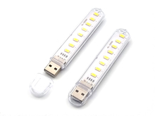 USB ліхтарик, світильник, лампа 8LED 2835 тепле біле світло