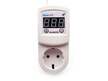 Терморегулятор цифровий AC220V M149ETW WIFI 16A 3.5KW в розеточному корпусі, датчик 0.15м