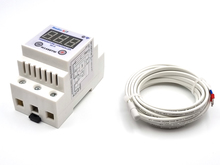 Терморегулятор цифровий AC220V M149DTW WIFI 40A 8.5KW в DIN корпусі універсальний, датчик 3м