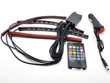 Світлодіодне підсвічування 4 LED-лінійки RGB IP65 12V автомобільне, ІЧ пульт