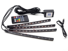 Світлодіодне підсвічування 4 LED-лінійки RGB IP65 5V універсальне, світломузичне Bluetooth ІЧ пульт