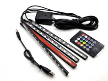Світлодіодне підсвічування 4 LED-лінійки RGB IP65 5V універсальне, ІЧ пульт