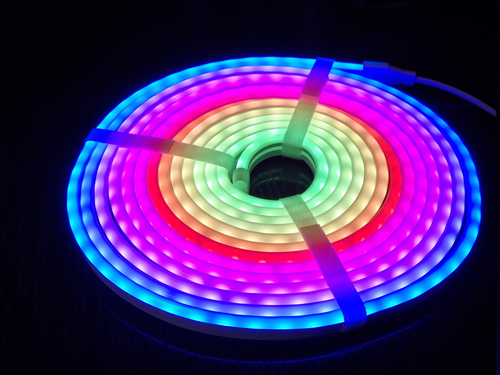 Світлодіодний неон 24V 2835 84LED RGB IP65 5 метрів, Bluetooth-додаток, БП на 220V, ІЧ пульт