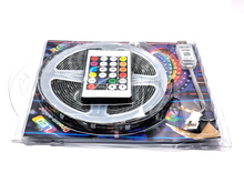 Світлодіодна стрічка 5V 5050 30LED RGB-SMART IP65 5 метрів, Bluetooth-додаток, ІЧ пульт (БЛІСТЕР)