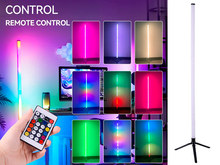 Світильник світлодіодний світломузичний підлоговий RGB SMART-LED, Bluetooth-додаток, ІЧ пульт