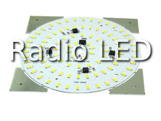 Модуль светодиодный AC220V 5730 50W Ф138мм 91LED5730 теплый свет