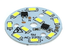 Модуль світлодіодний AC220V 5730 5W Ф40мм 10LED5730