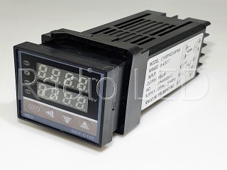 Терморегулятор цифровий AC220V REX-C100FK02-M*AN relay в приладовому корпусі (ПІД)