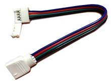 Конектор з'єднувач з проводами для стрічки 10мм (SMD5050RGB) A2T4P10 4pin