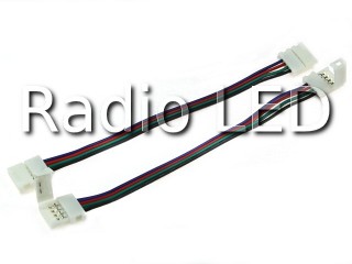 Конектор-з'єднувач з проводами для стрічки 10мм (SMD5050RGB) A2T4P10 4pin