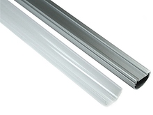 T8 профіль LED трубка 1200мм з розсіювачем B-19-15