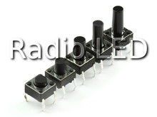 Тактова кнопка 4pin 6х6x 4.3мм, шток = 0.8мм