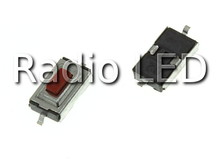 Кнопка тактова SMD 2pin 6х3х 2.5мм, шток 0.8мм