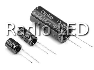 Конденсатор електролітичний 10 мкФ х 250В(105*)