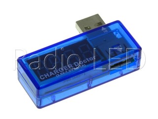 USB тестер с LED индикатором Charger doctor угловой