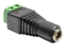Роз'єм живлення перехідник: клемник (2pin)-DC роз'єм (мама) 5.5-2.5mm D2PF