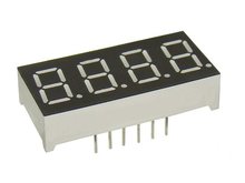 Светодиодный индикатор 4 разряда  синий   0.28 дюйма E40281-L-BL-8-W