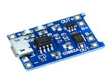 Плата зарядки Li-Ion аккумуляторов USBmicro на TP4056 FC-75 с защитой DW01 Модуль